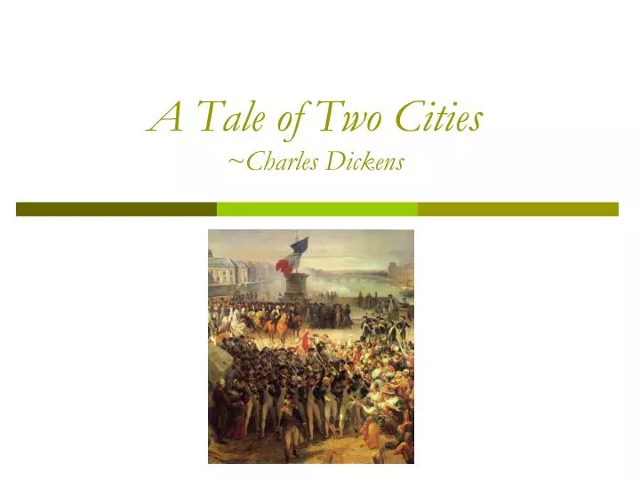 a tale of two cities charles dickens