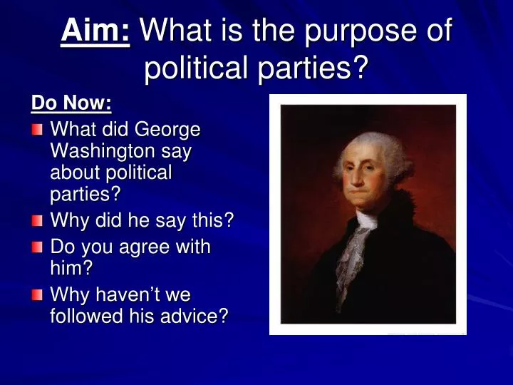aim what is the purpose of political parties