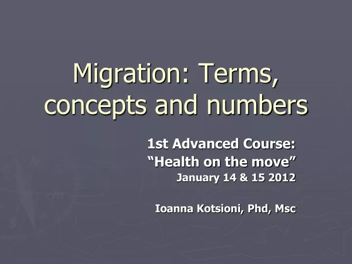 migration terms concepts and numbers