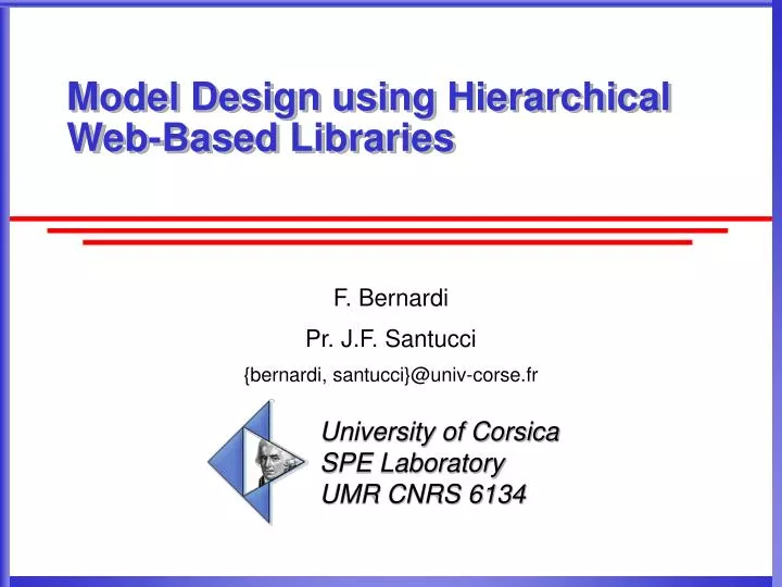 model design using hierarchical web based libraries