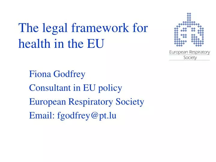 the legal framework for health in the eu