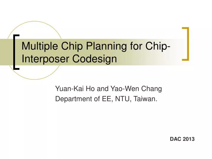 multiple chip planning for chip interposer codesign