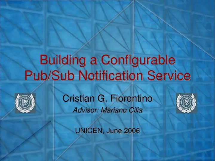 building a configurable pub sub notification service