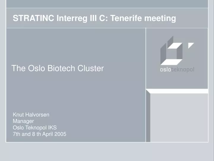 stratinc interreg iii c tenerife meeting