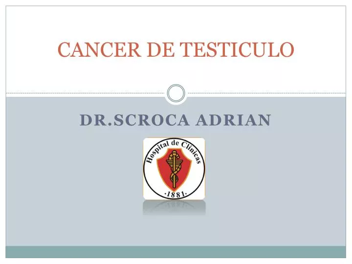 cancer de testiculo