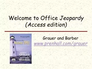 Welcome to Office Jeopardy (Access edition)