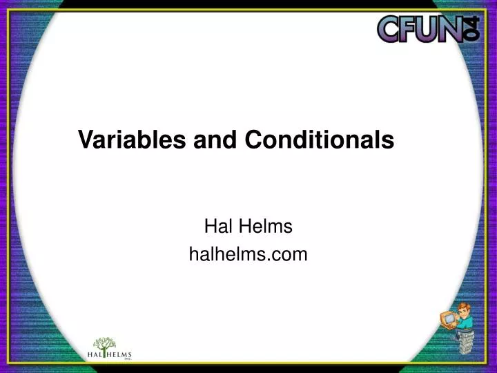 variables and conditionals