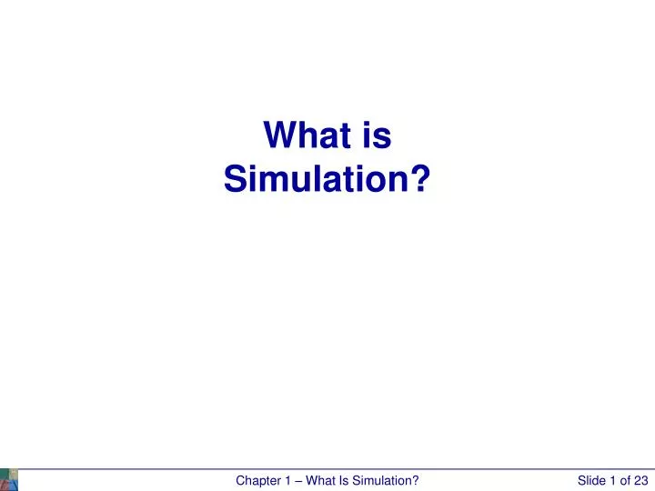 what is simulation