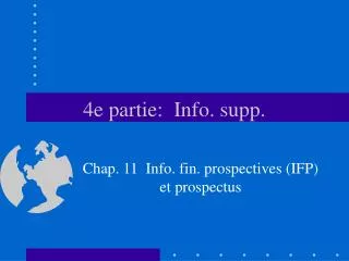 4e partie info supp