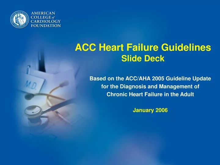 acc heart failure guidelines slide deck