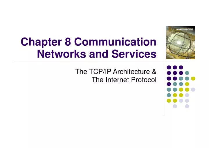 the tcp ip architecture the internet protocol