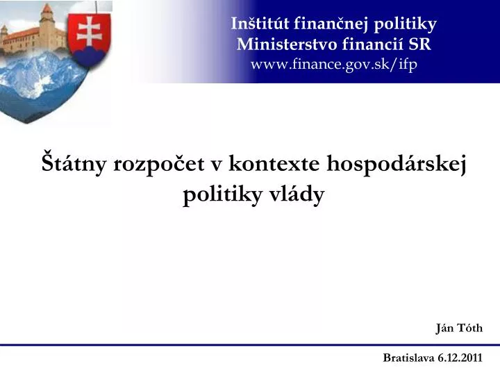 t tny rozpo et v kontexte hospod rskej politiky vl dy