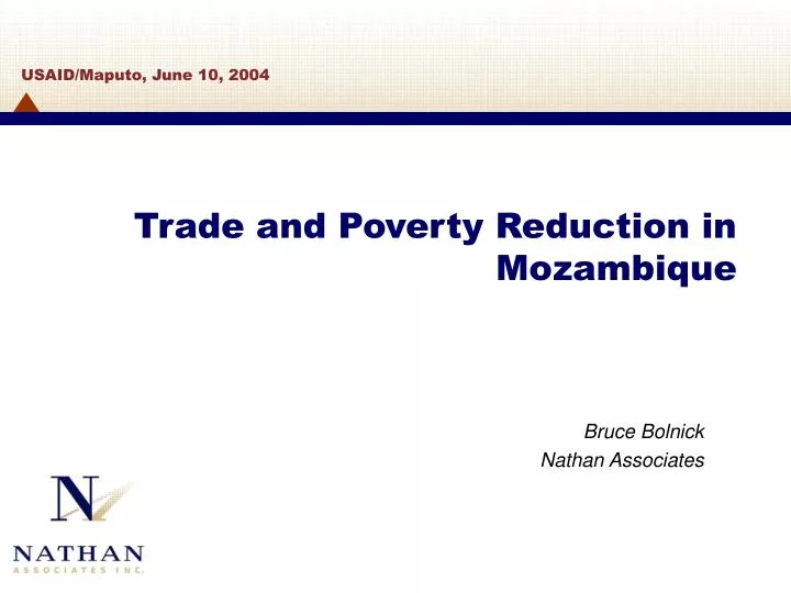 trade and poverty reduction in mozambique