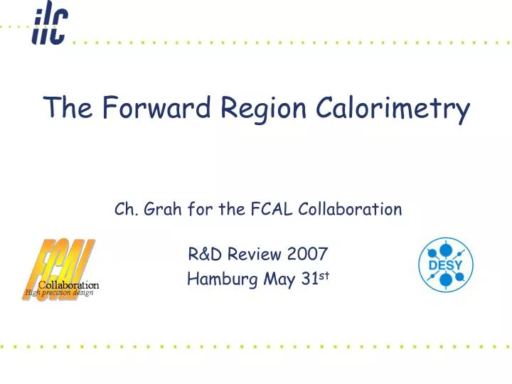 the forward region calorimetry