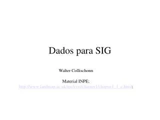 dados para sig