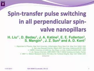 Spin-transfer pulse switching in all perpendicular spin-valve nanopillars