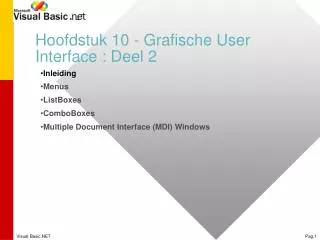 hoofdstuk 10 grafische user interface deel 2