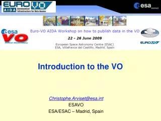 Introduction to the VO