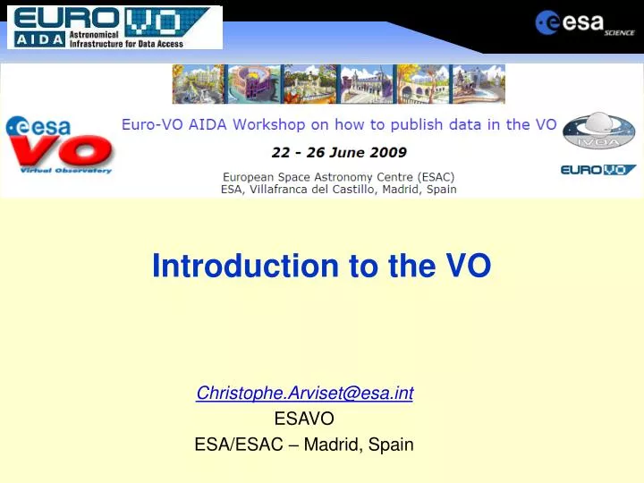 introduction to the vo