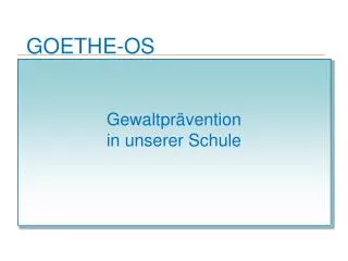 goethe os