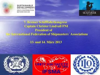 7. Bremer Schifffahrtkongress Captain Christer Lindvall FNI