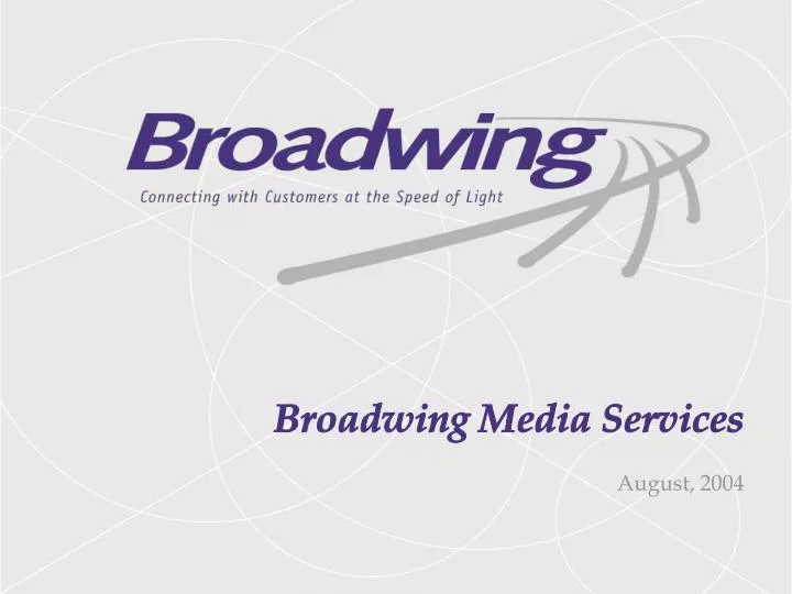 broadwing media services