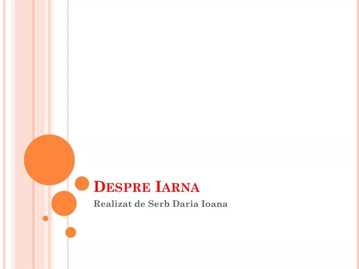 despre iarna