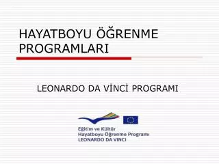 hayatboyu renme programlari