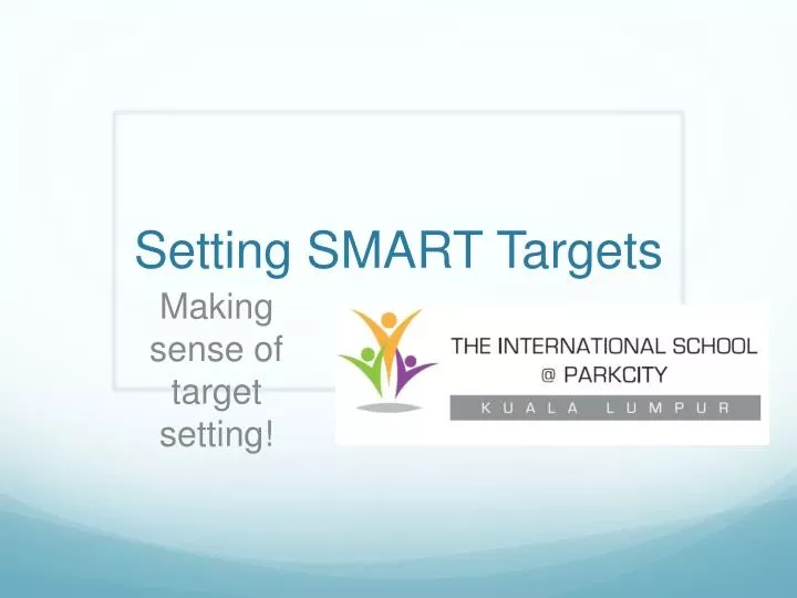 setting smart targets
