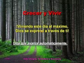 crecer y vivir