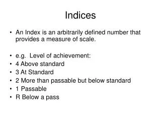 indices