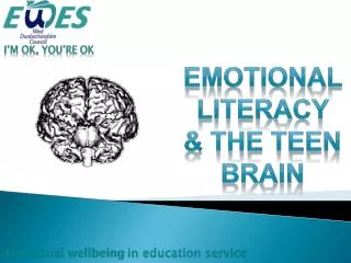 Emotional literacy &amp; THE TEEN BRAIN