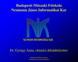 budapesti m szaki f iskola neumann j nos informatikai kar