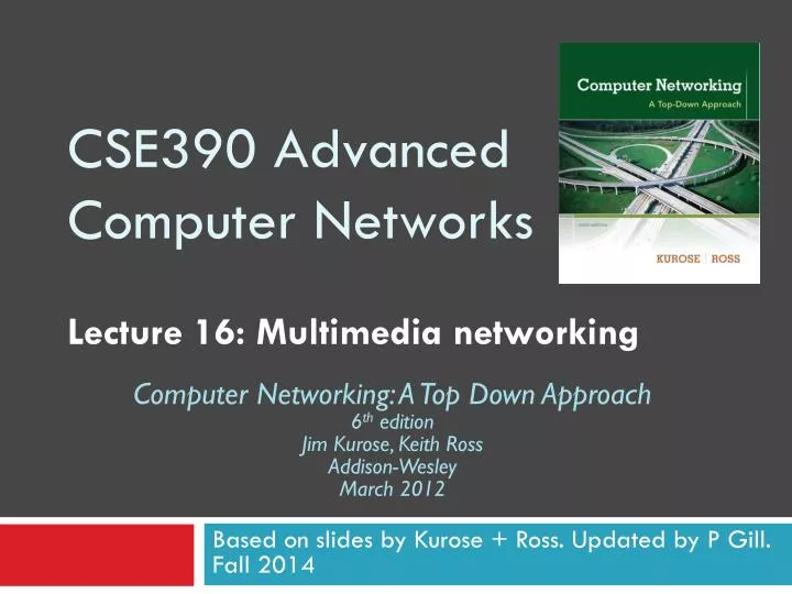 cse390 advanced computer networks