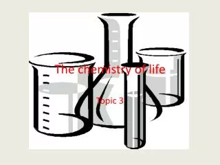 the chemistry of life