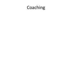 coaching