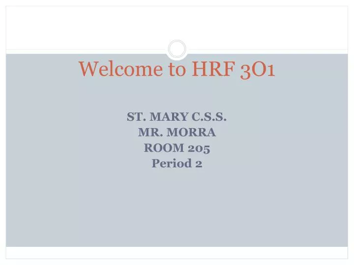 st mary c s s mr morra room 205 period 2