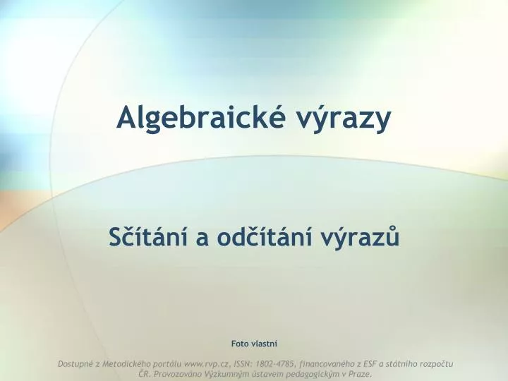 algebraick v razy