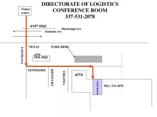 DIRECTORATE OF LOGISTICS CONFERENCE ROOM 337-531-2078
