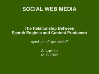 SOCIAL WEB MEDIA