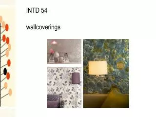 INTD 54 wallcoverings