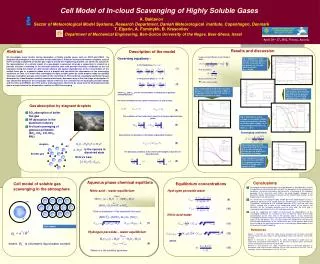 Cell Model of In-cloud Scavenging of Highly Soluble Gases