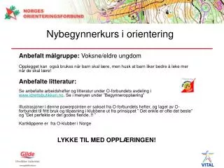 nybegynnerkurs i orientering