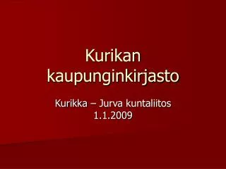 kurikan kaupunginkirjasto