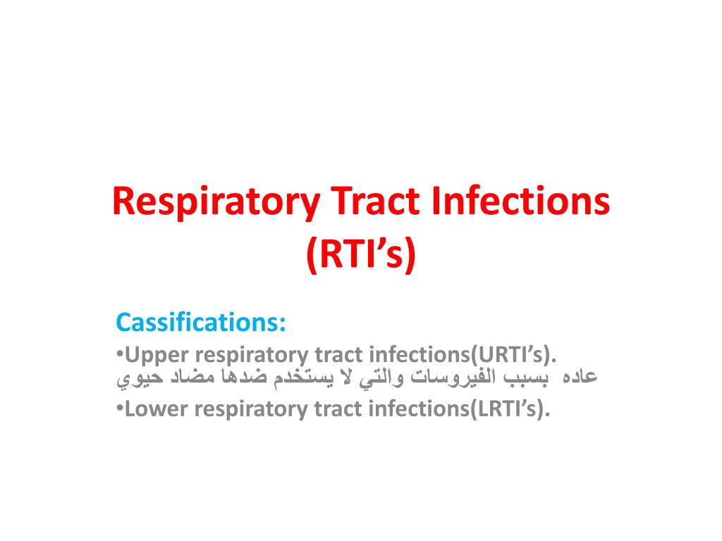 PPT - Respiratory Tract Infections (RTI’s) PowerPoint Presentation ...