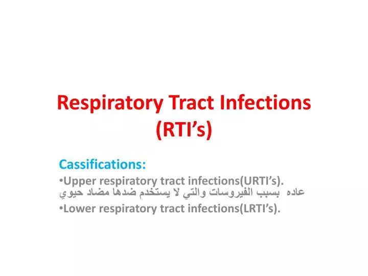 respiratory tract infections rti s