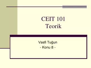 ceit 101 teorik