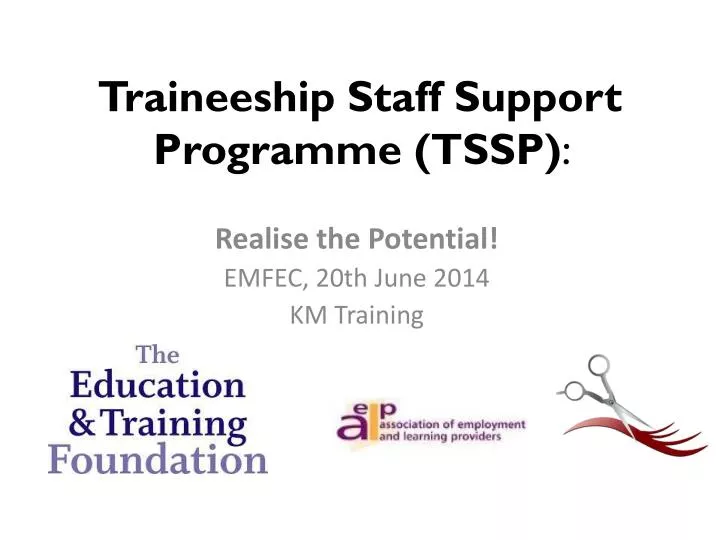 traineeship staff support programme tssp