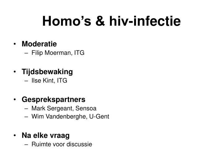 homo s hiv infectie