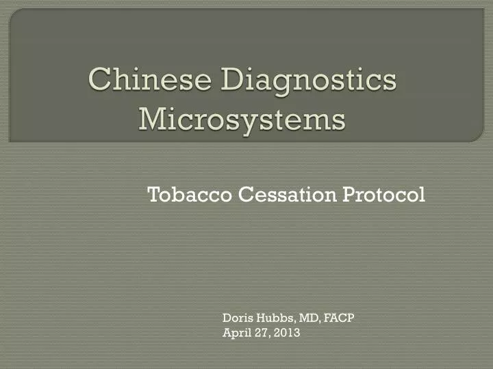 chinese diagnostics microsystems